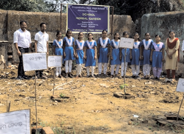 Socio Cultural Development Centre implemented 45 Nos. of School Herbal Garden in Aspirational District (Malkangiri, Rayagada & Kalahandi) of Odisha 